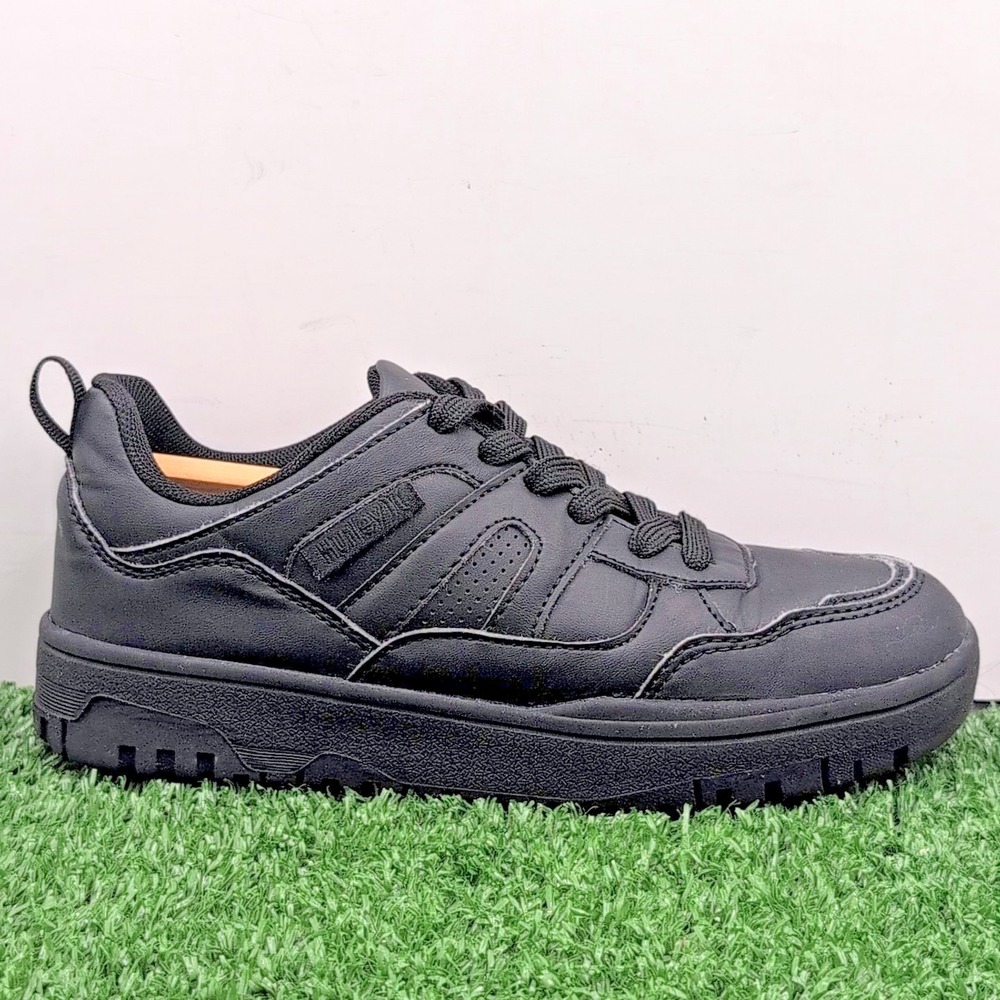 Hurley Jason Shoes Kids Size 3 All Black Daily Active Skater Sneakers - Skate